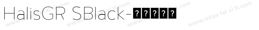 HalisGR SBlack字体转换